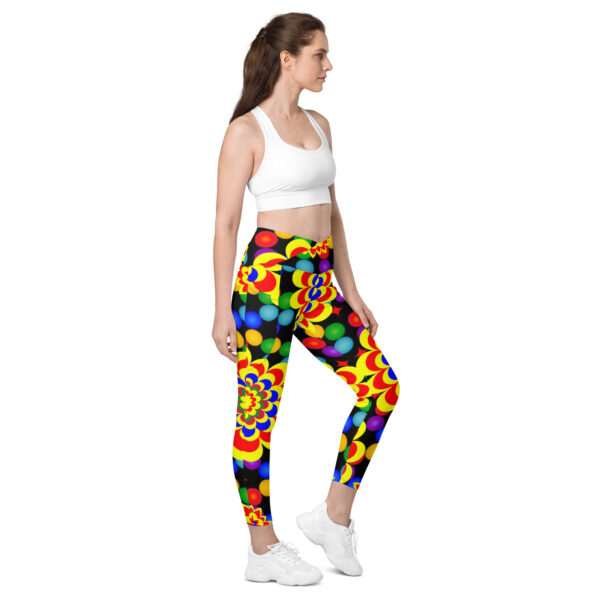 Crossover leggings with pockets