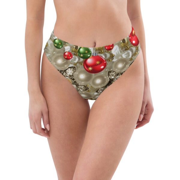 Recycled high-waisted bikini bottom