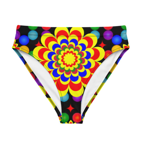 Recycled high-waisted bikini bottom
