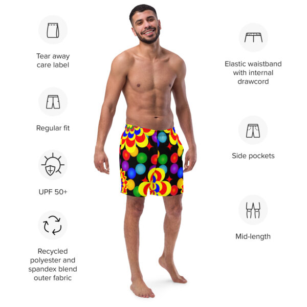 All-Over Print Recycled Swim Trunks - Image 5