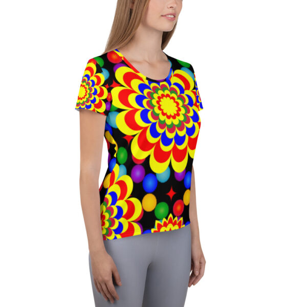 All-Over Print Women's Athletic T-shirt - Image 4