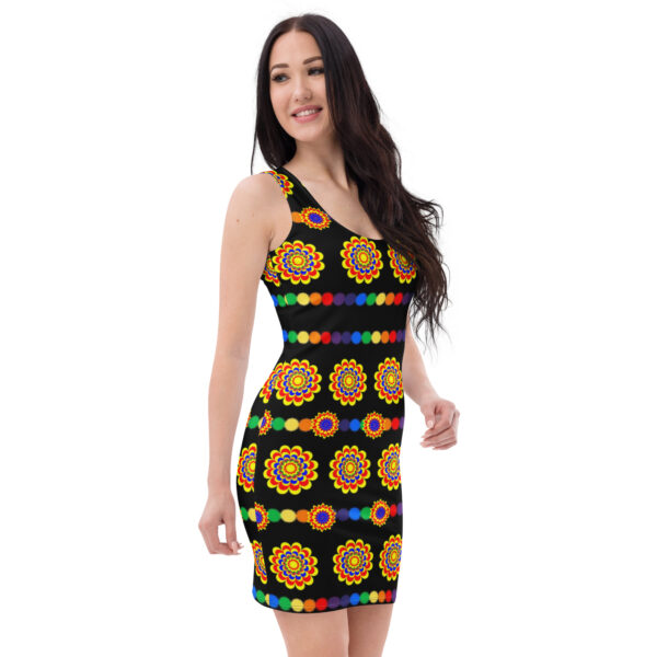 Unleash Your Style with Original Art Pattern Bodycon Dress - Image 4