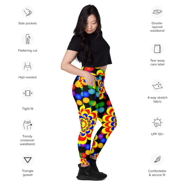 Crossover leggings with pockets - Image 3