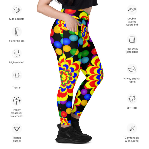 Crossover leggings with pockets - Image 4