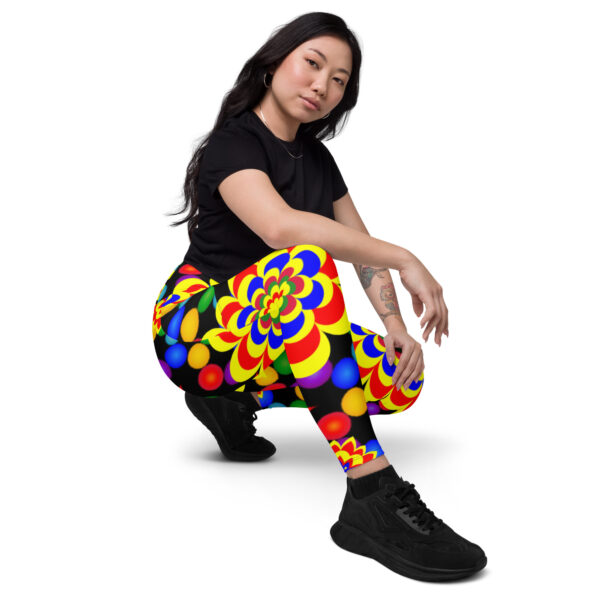 Crossover leggings with pockets