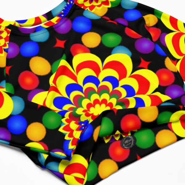 *Original Art Pattern Design on Long Sleeve Crop Top* - Image 2