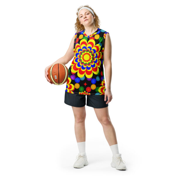 Recycled unisex basketball jersey - Image 3