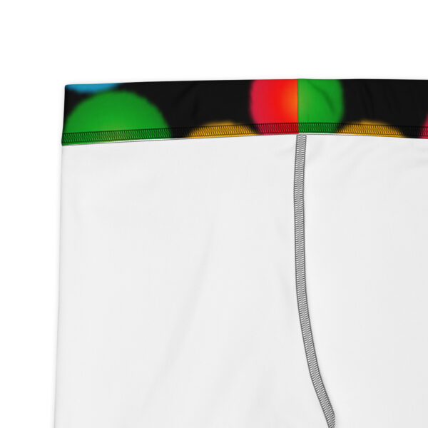 *Original Art Yellow, Red, and Blue Ball and Flowers Pattern Design on Shorts* - Image 8