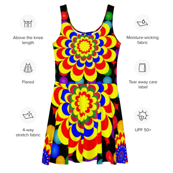 *Original Art Pattern Design on Skater Dress* - Image 7