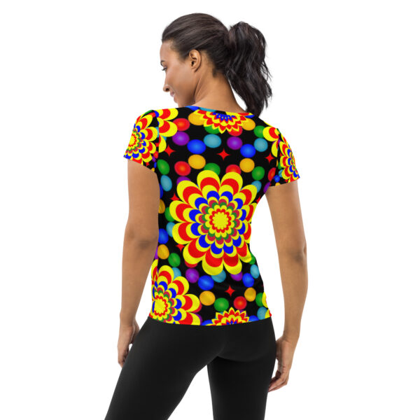*Original Art Pattern Design on Women's Athletic T-Shirt* - Image 3