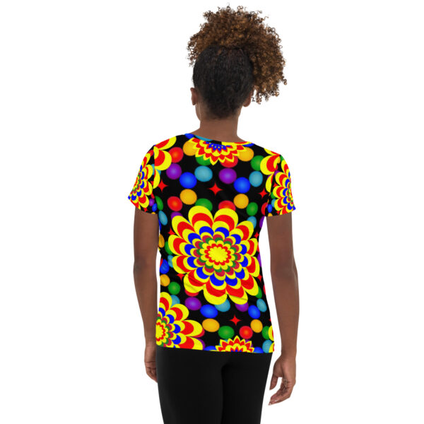 *Original Art Pattern Design on Women's Athletic T-Shirt* - Image 5
