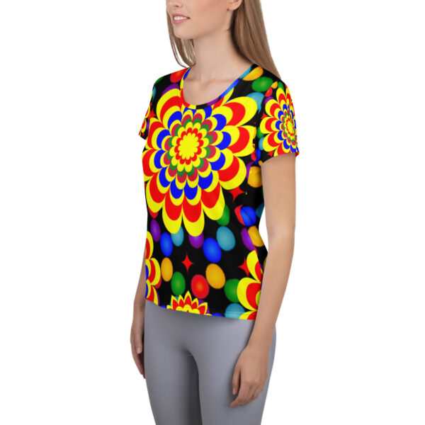 *Original Art Pattern Design on Women's Athletic T-Shirt* - Image 10