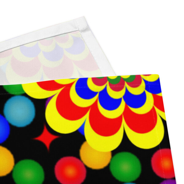 *Original Art Yellow, Red, and Blue Ball and Flowers Pattern Design on Cloth Napkin Set* - Image 18