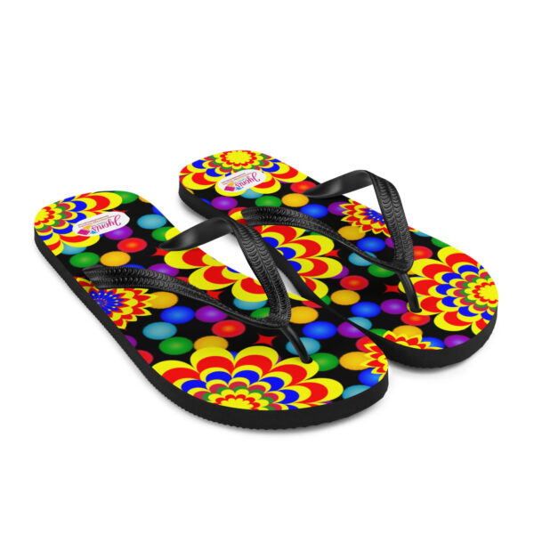 👣 Original Art Pattern Design Flip Flops for Men and Women 👣 - Image 2
