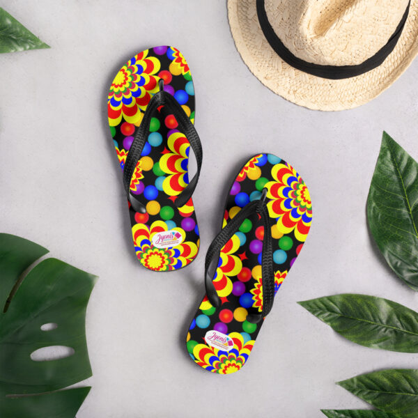 👣 Original Art Pattern Design Flip Flops for Men and Women 👣 - Image 9