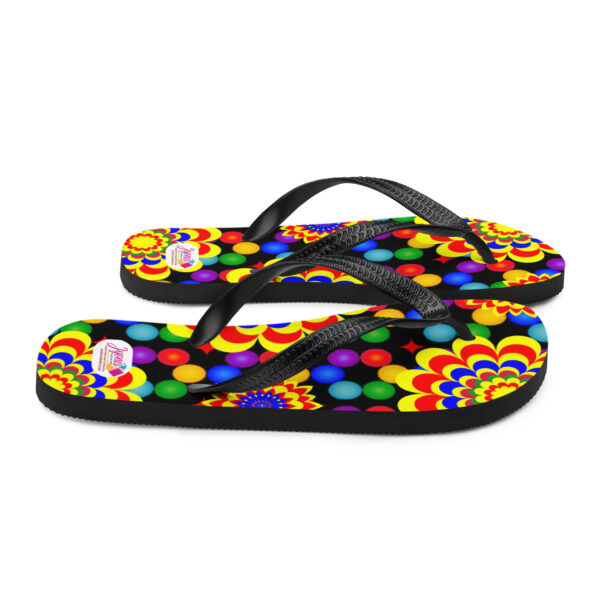 👣 Original Art Pattern Design Flip Flops for Men and Women 👣 - Image 4
