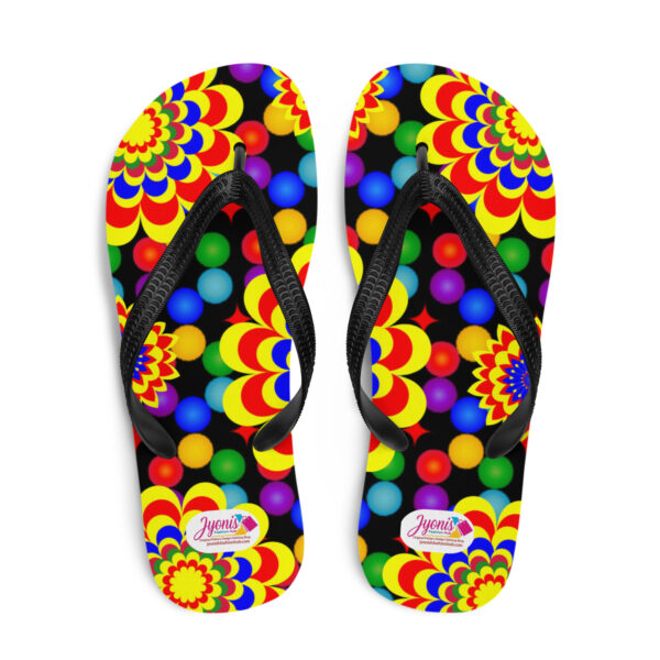 👣 Original Art Pattern Design Flip Flops for Men and Women 👣 - Image 8
